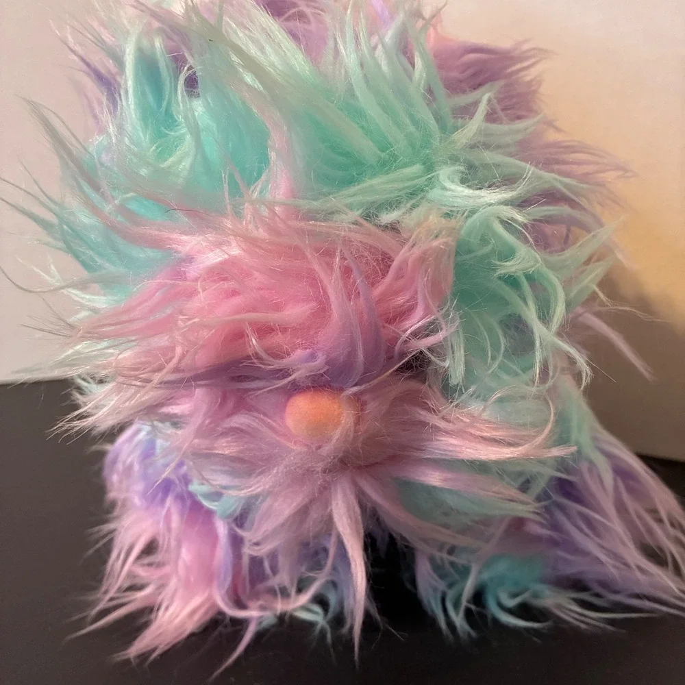 Build a Bear Pastel Fuzzy Bunny Multicolor Plush Toy Stuffed Animal 2019 Rainbow